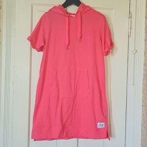 Calvin Klein short sleeved long pink hoodie XL